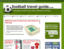 Tablet Screenshot of footballtravelguide.co.uk